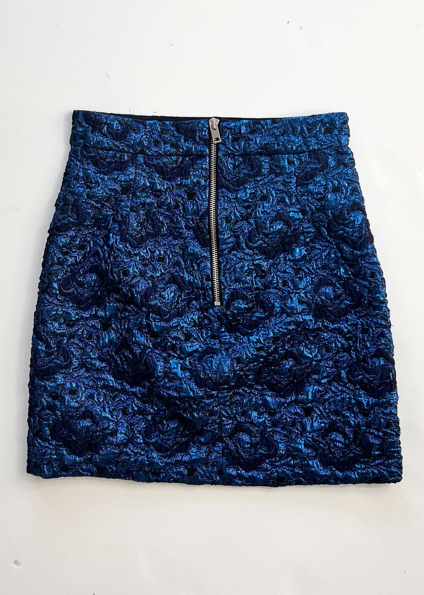 Electric Blue A Line Skirt - UK6