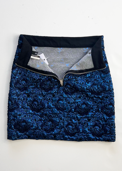 Electric Blue A Line Skirt - UK6
