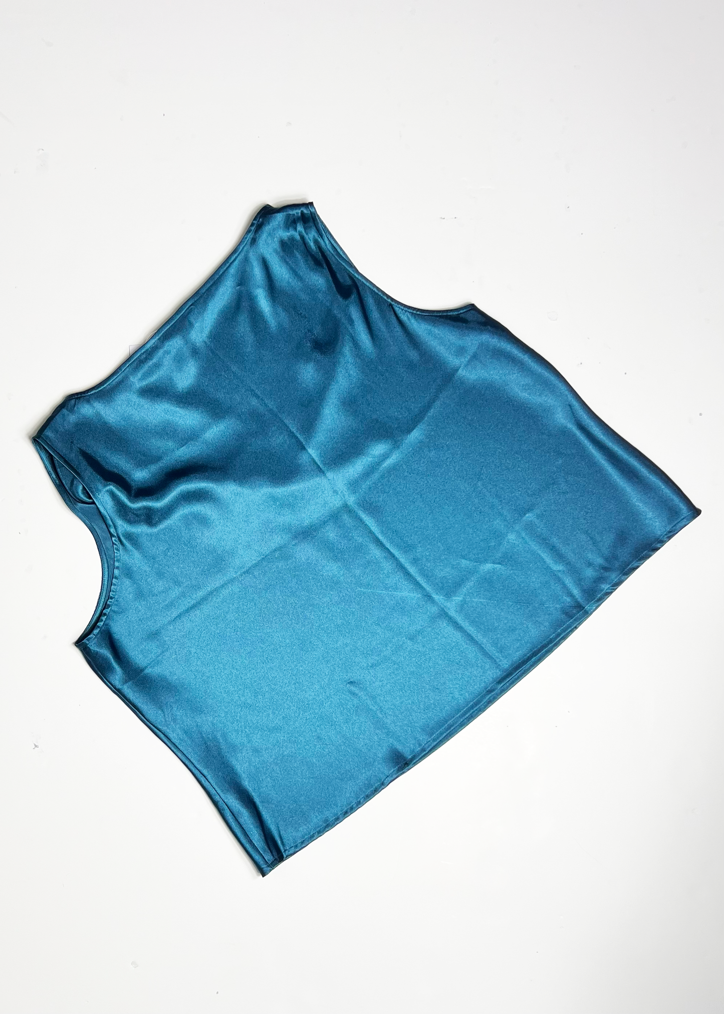 Teal Cowl Neck Tank Top - XXL