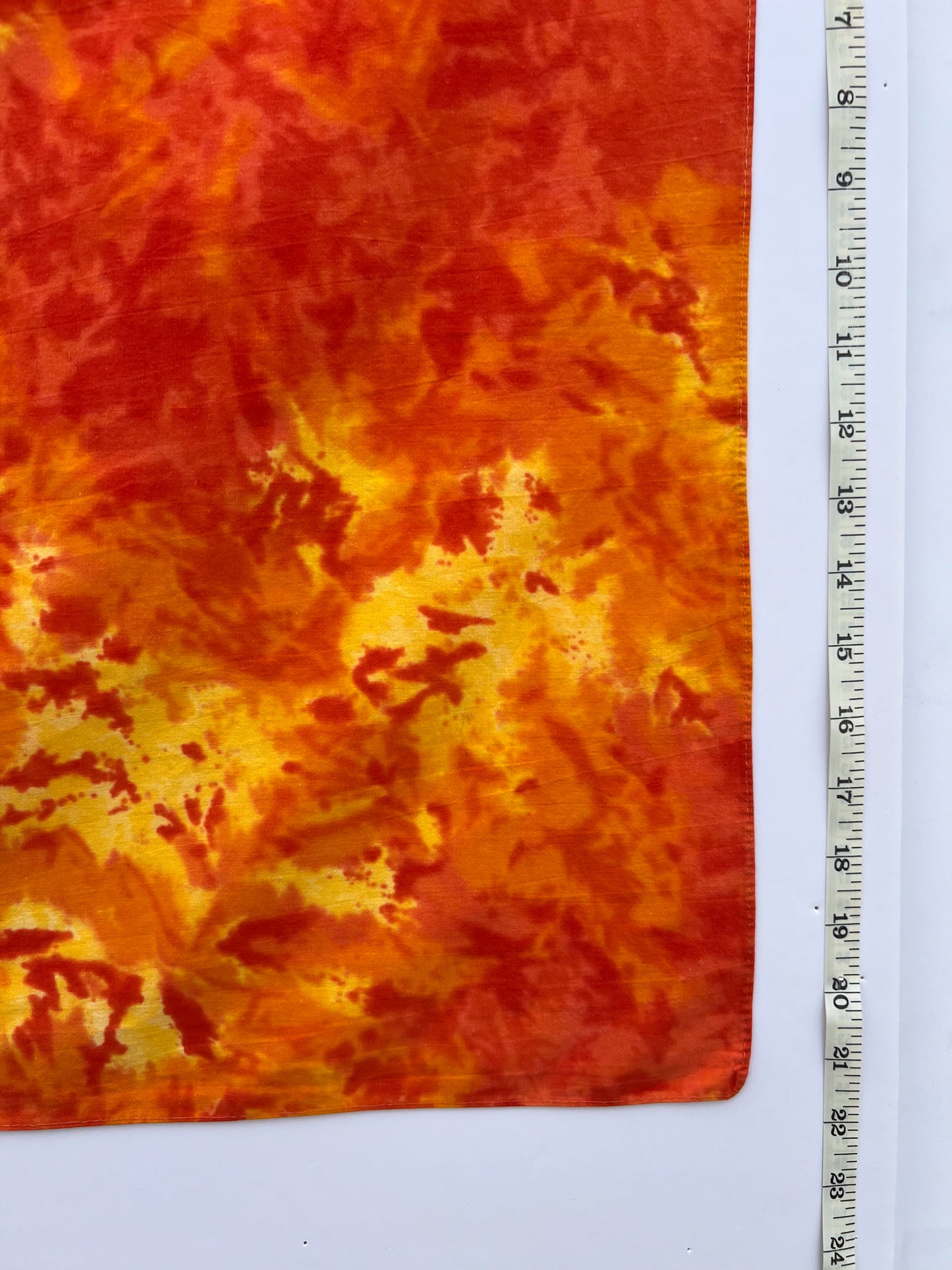 Bright Orange Tie Dye Bandana