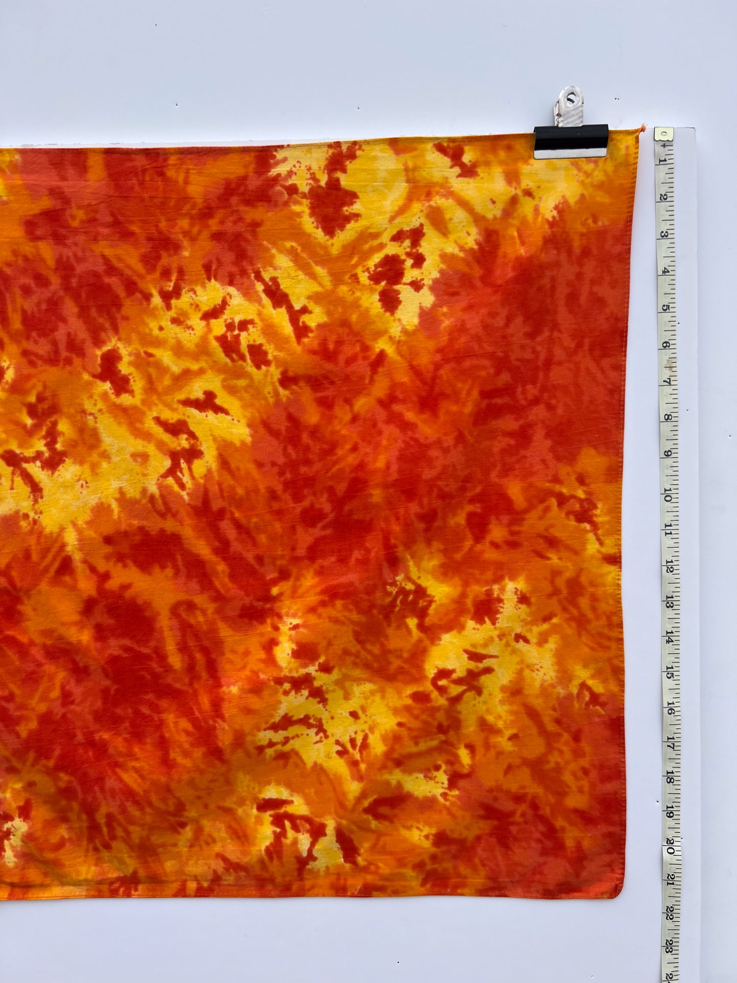Bright Orange Tie Dye Bandana