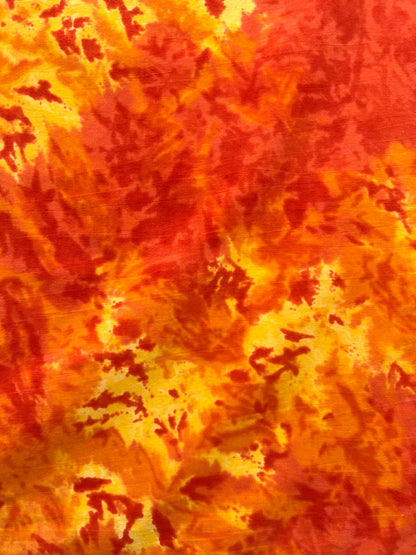 Bright Orange Tie Dye Bandana