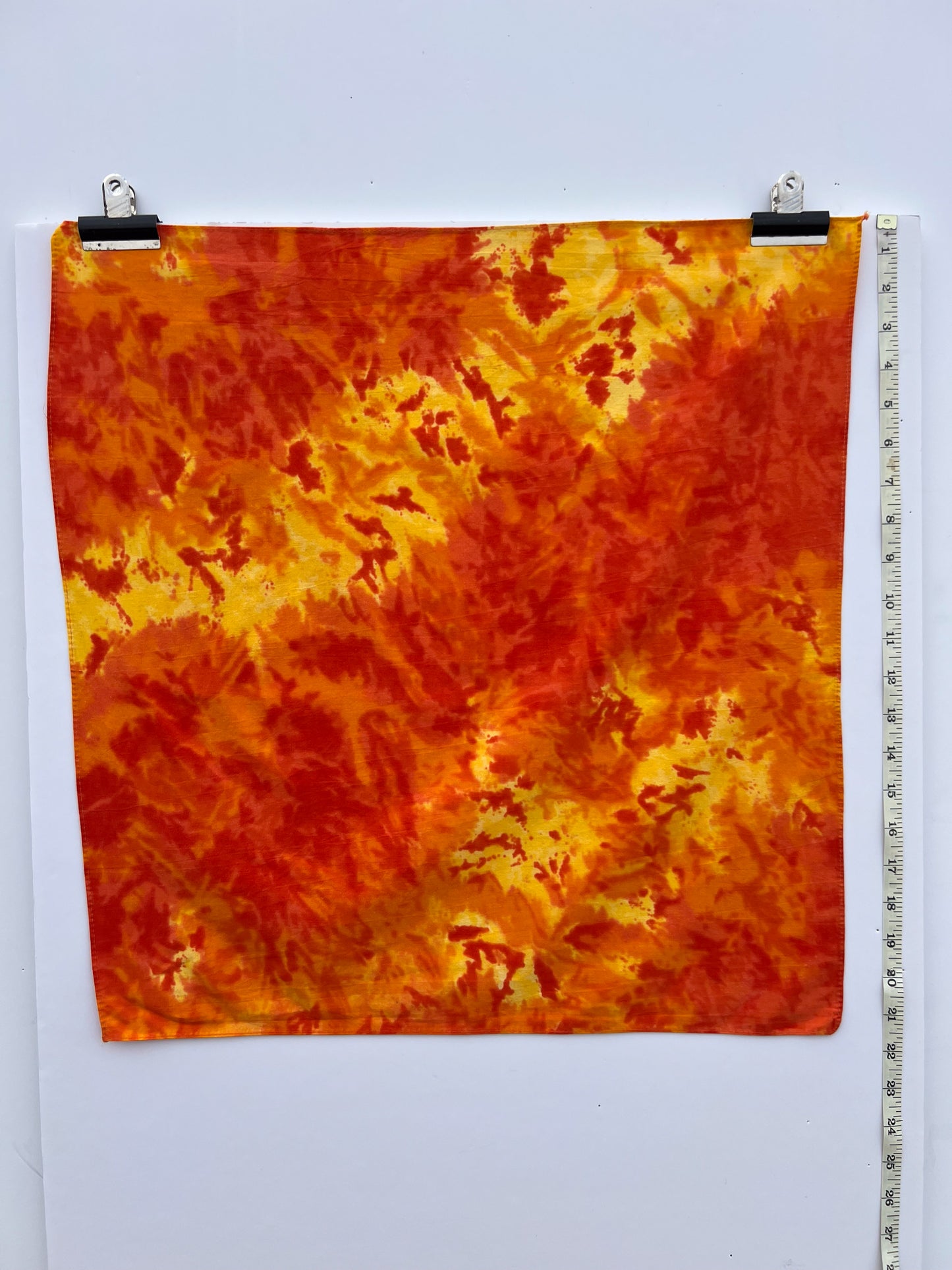 Bright Orange Tie Dye Bandana