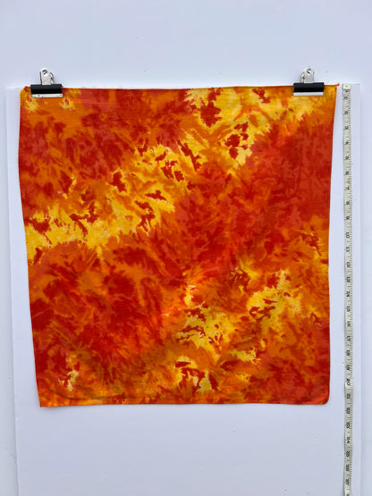 Bright Orange Tie Dye Bandana