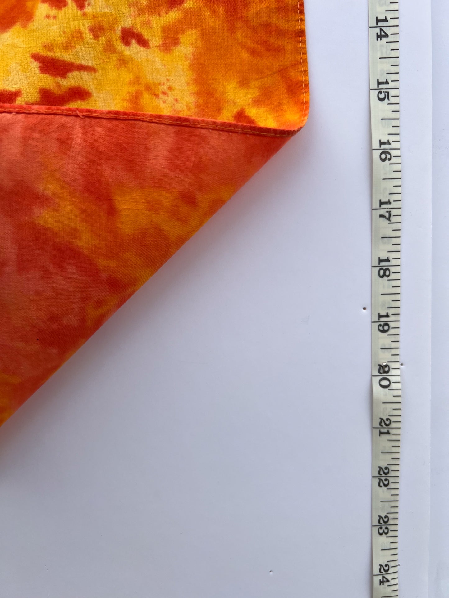 Bright Orange Tie Dye Bandana