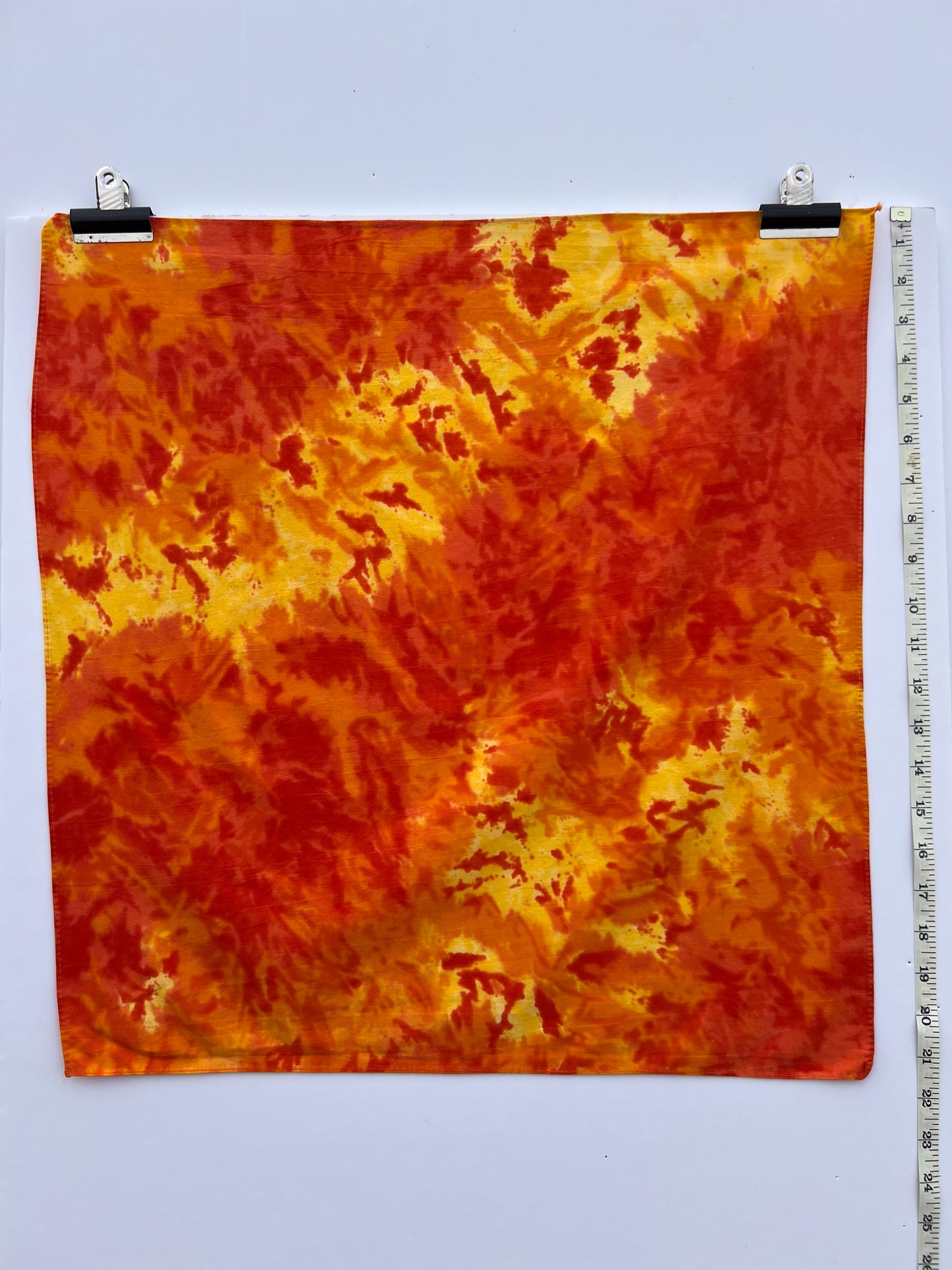 Bright Orange Tie Dye Bandana
