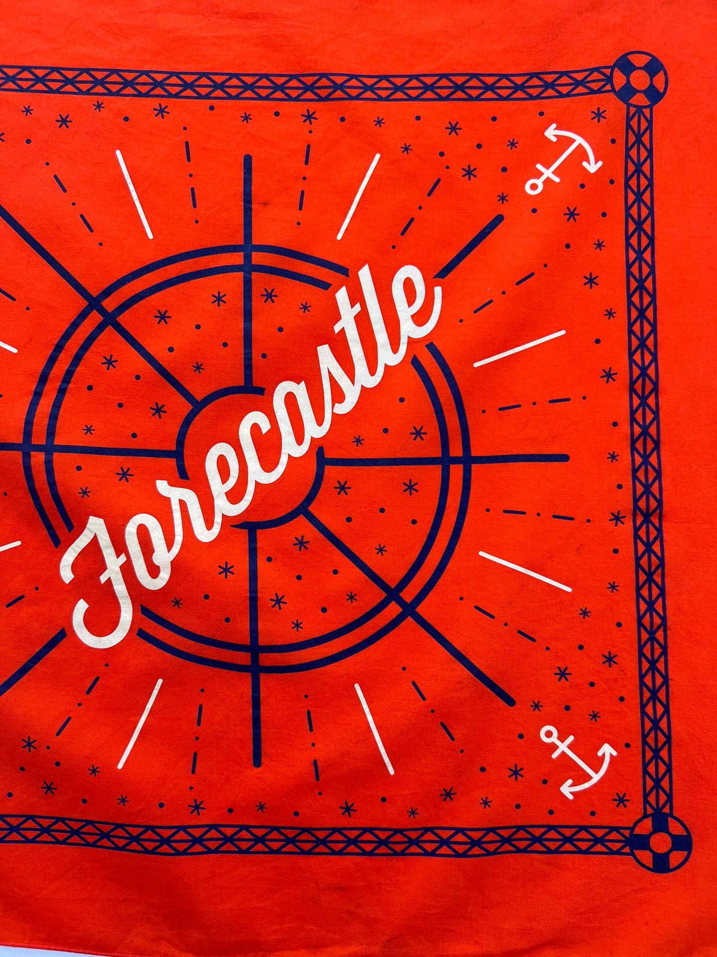 Anchor Dark Orange Bandana