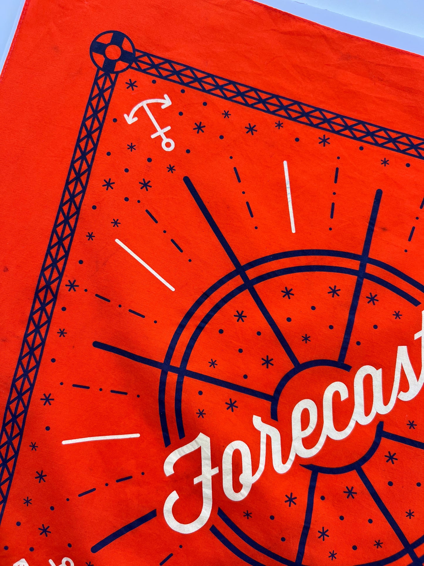 Anchor Dark Orange Bandana