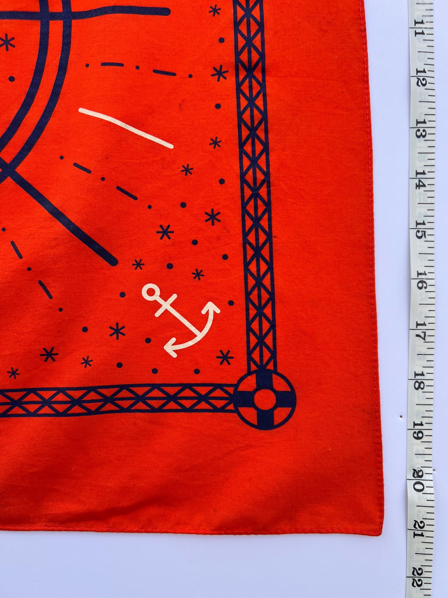 Anchor Dark Orange Bandana