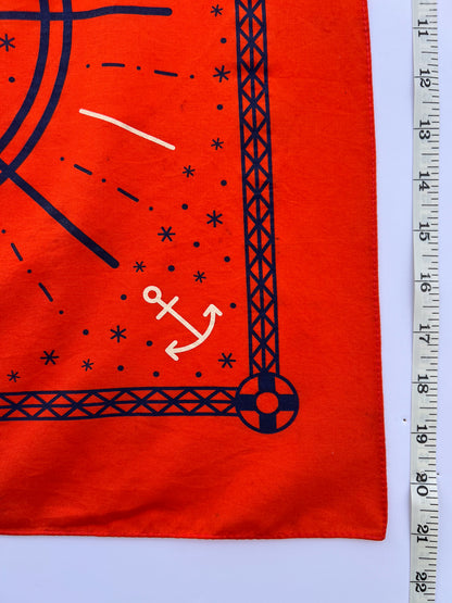 Anchor Dark Orange Bandana