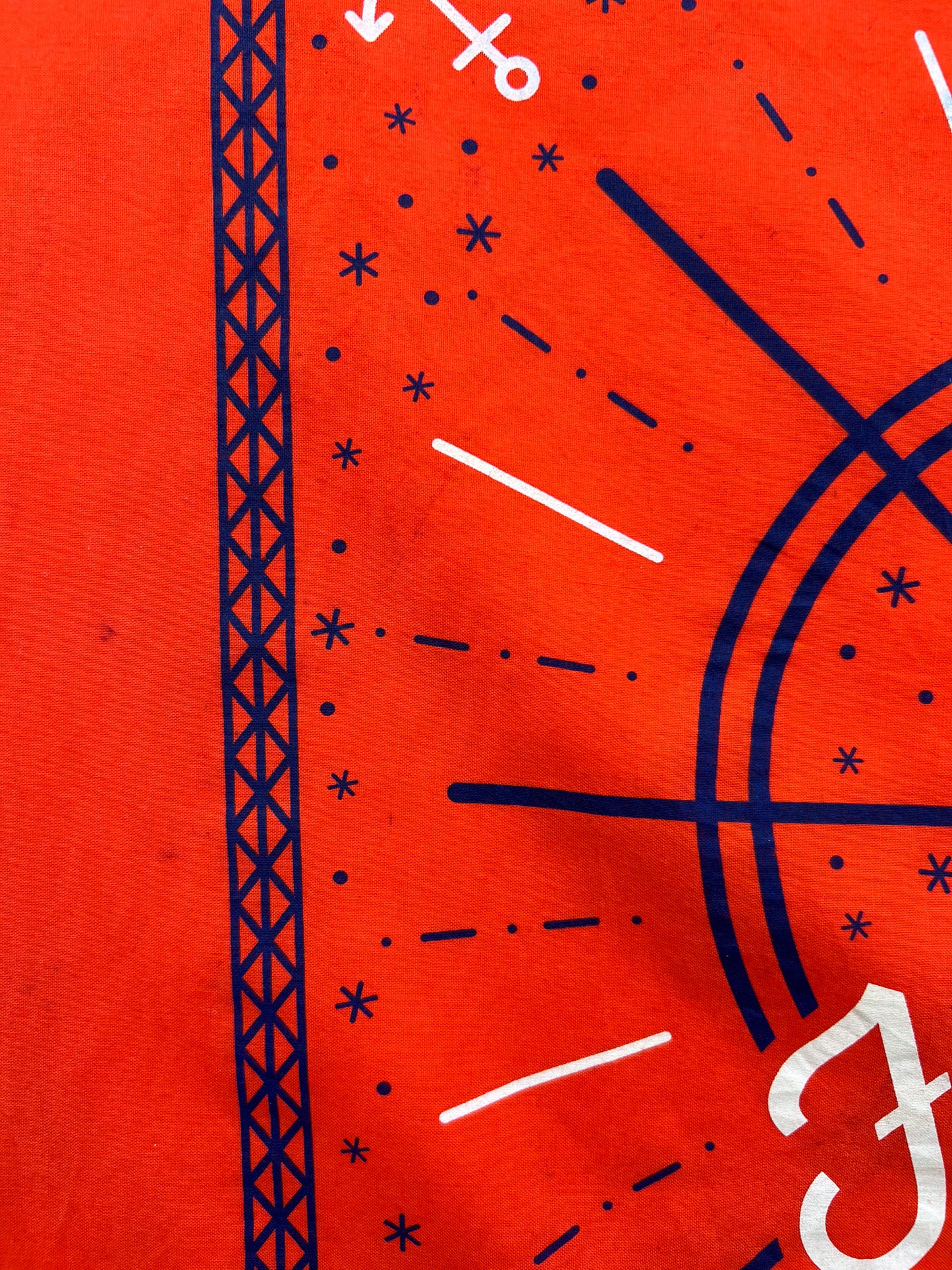 Anchor Dark Orange Bandana