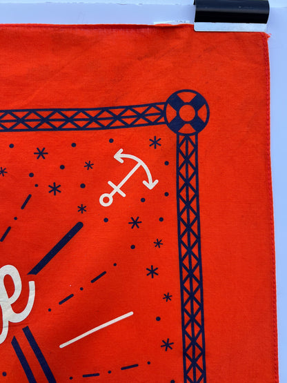 Anchor Dark Orange Bandana