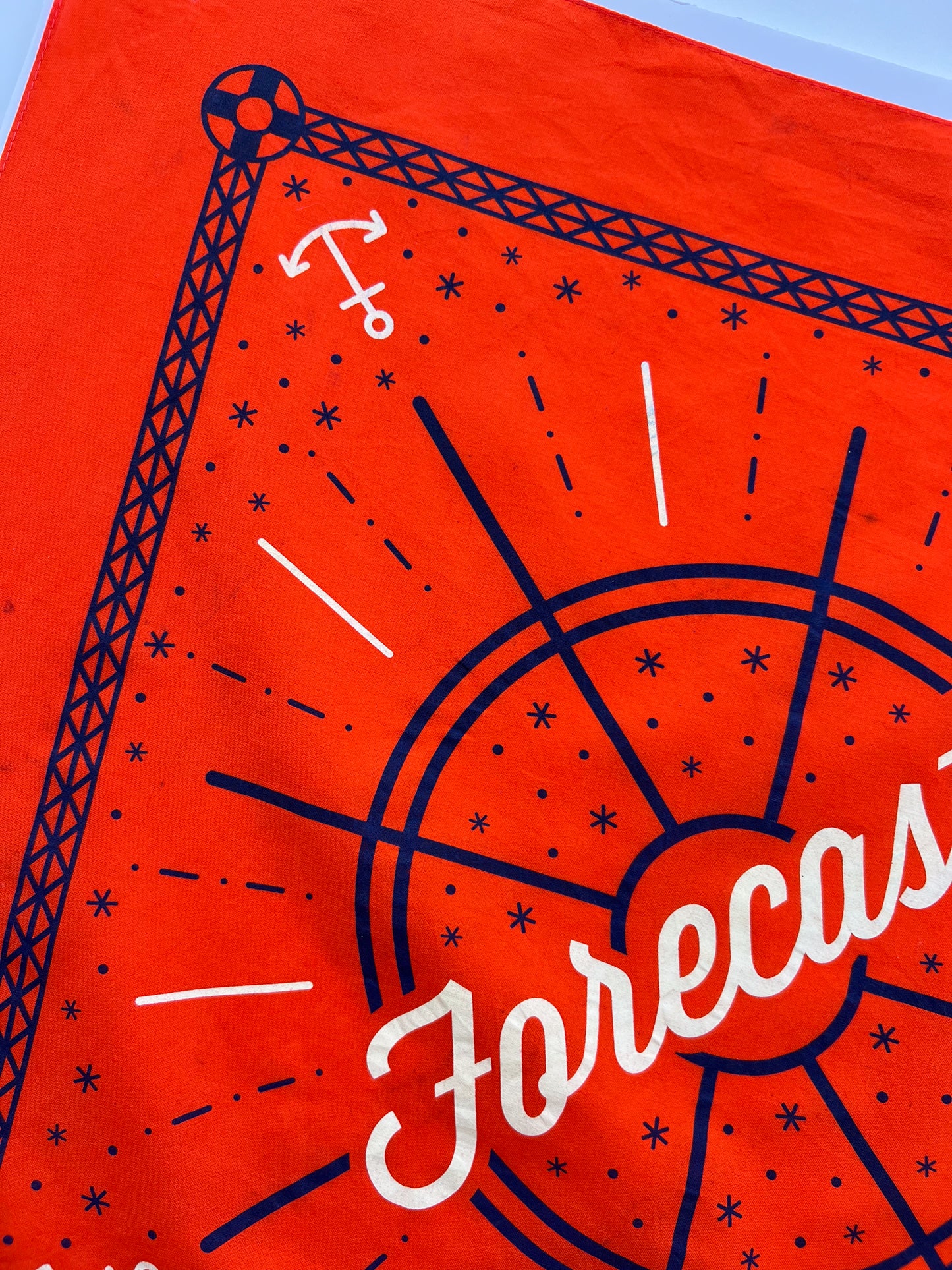 Anchor Dark Orange Bandana