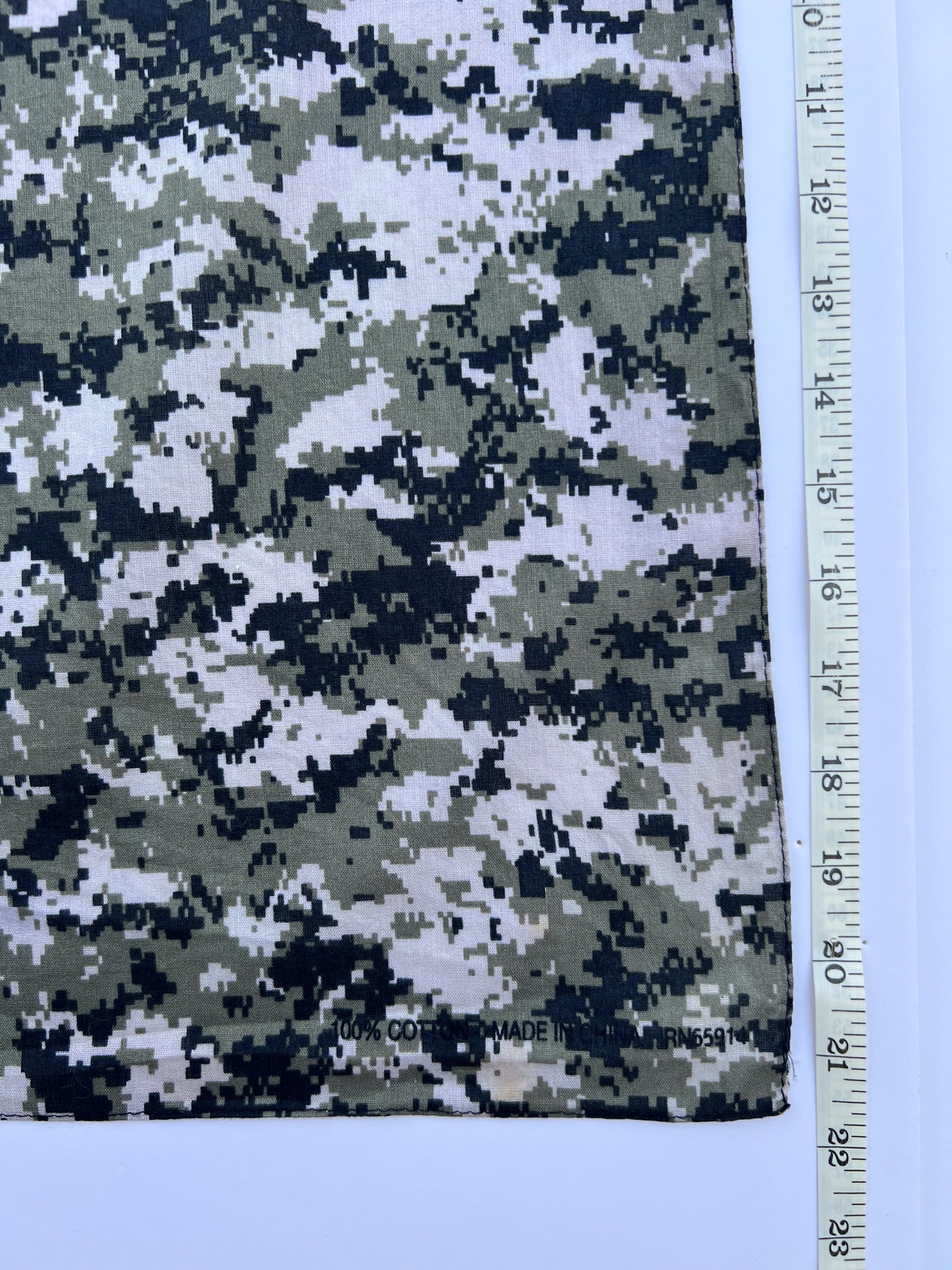 Digital Camouflage Print Bandana