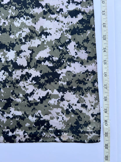 Digital Camouflage Print Bandana