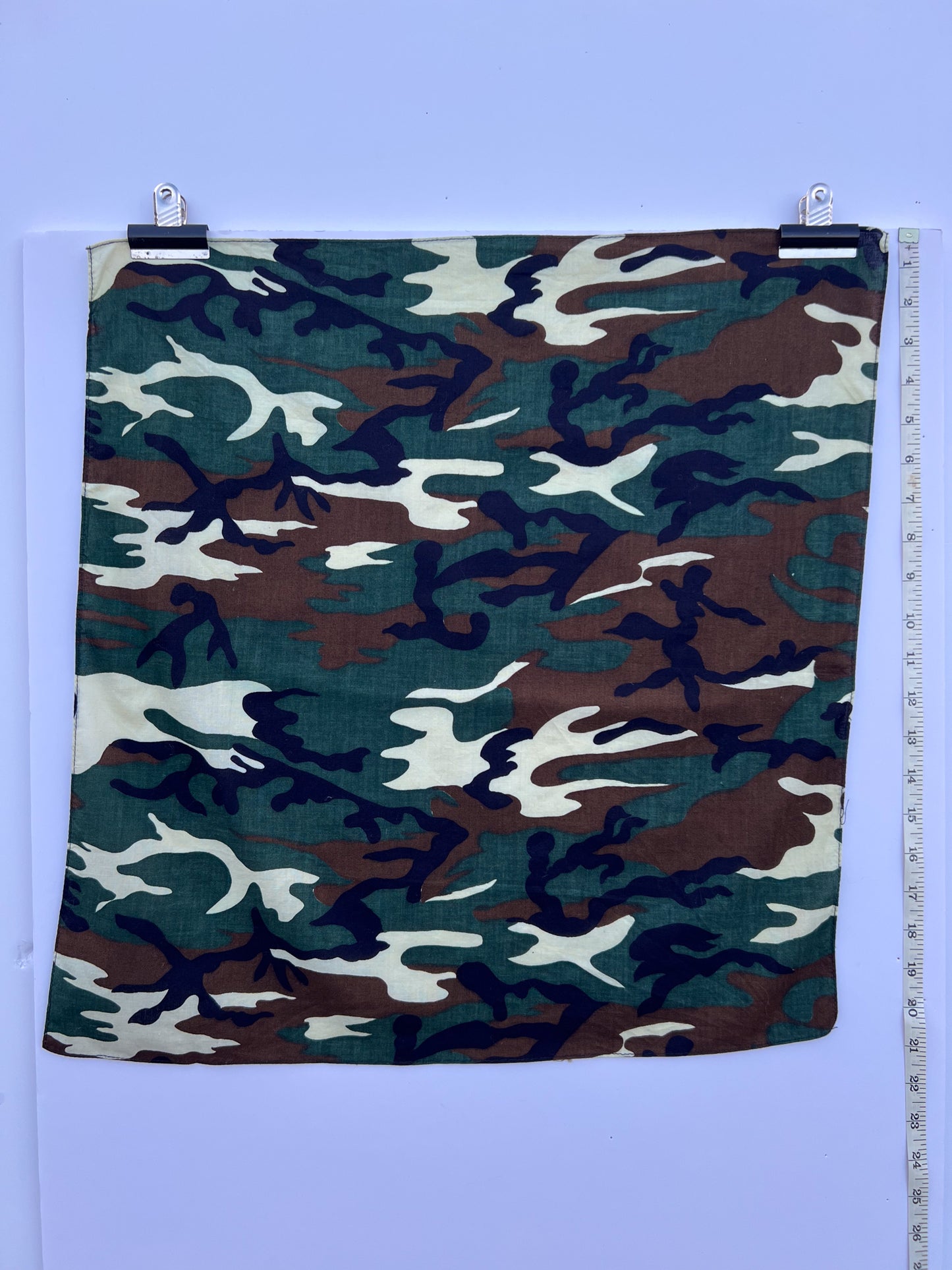Green Camo Print Bandana