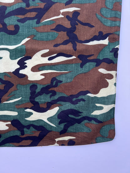 Green Camo Print Bandana