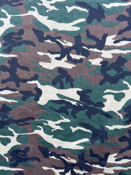 Khaki Green Camo Print Bandana