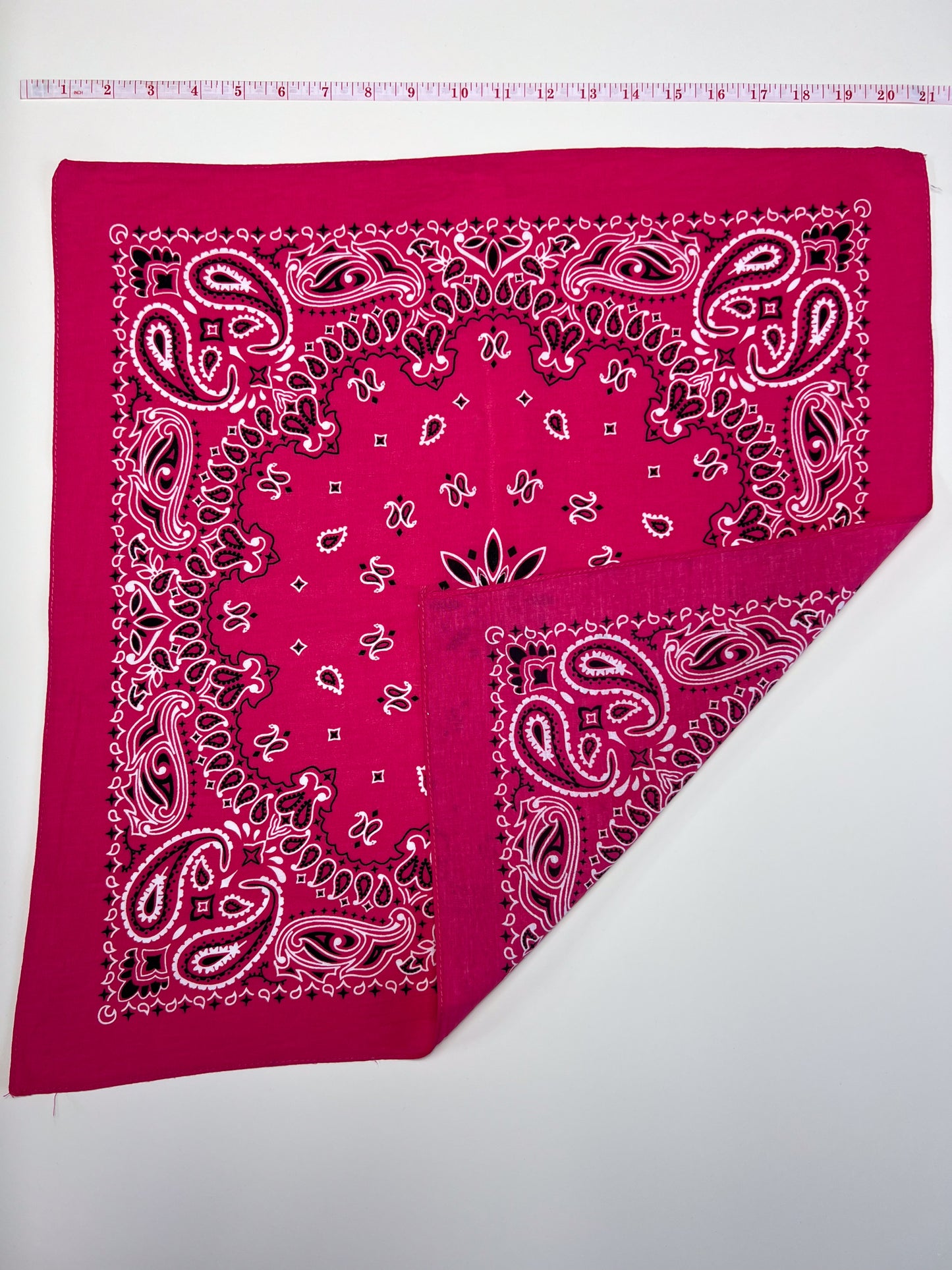 Mandala Style Bright Pink Paisley Bandana