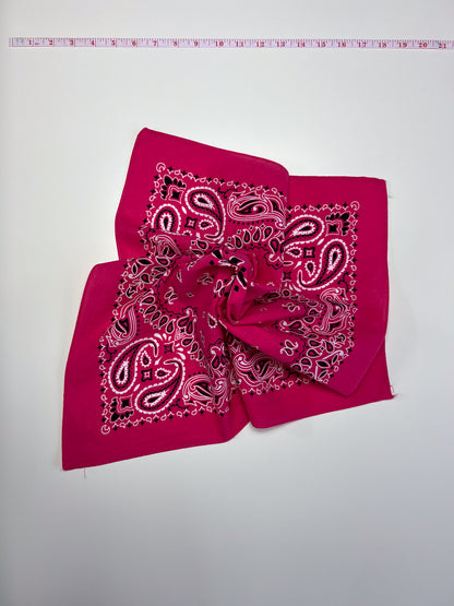 Mandala Style Bright Pink Paisley Bandana