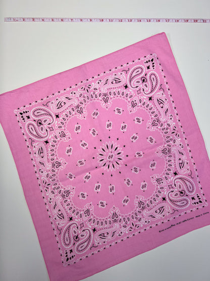 Light Pink Floral & Paisley Print Bandana