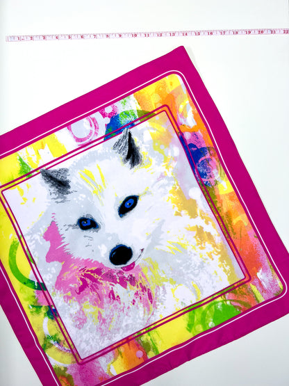 Bright Pink Dog Graphic Bandana