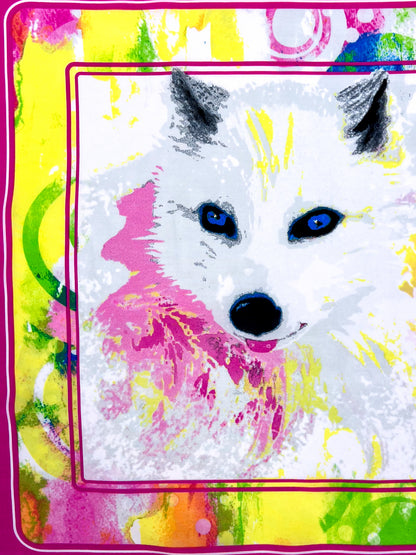 Bright Pink Dog Graphic Bandana