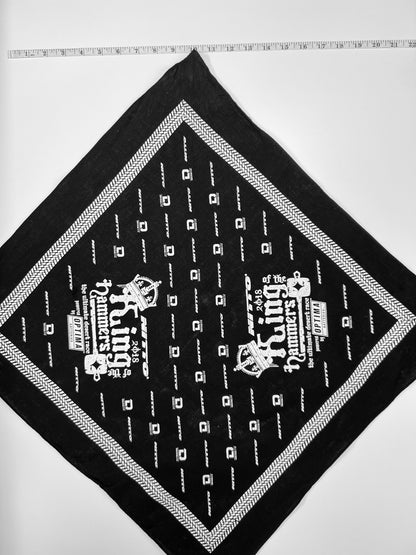 Kings Of The Hammers Black & White Bordered Bandana