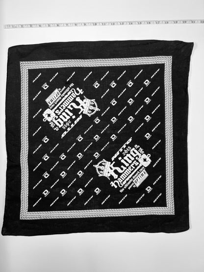Kings Of The Hammers Black & White Bordered Bandana