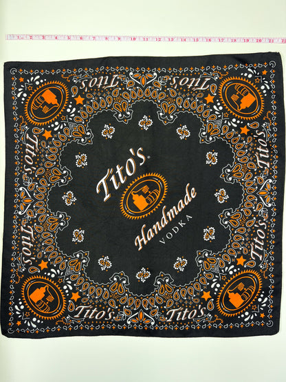 Tito's Vodka Black, White & Orange Bandana