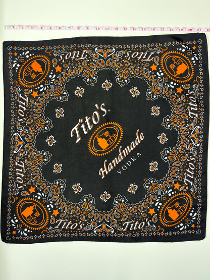 Tito's Vodka Black, White & Orange Bandana