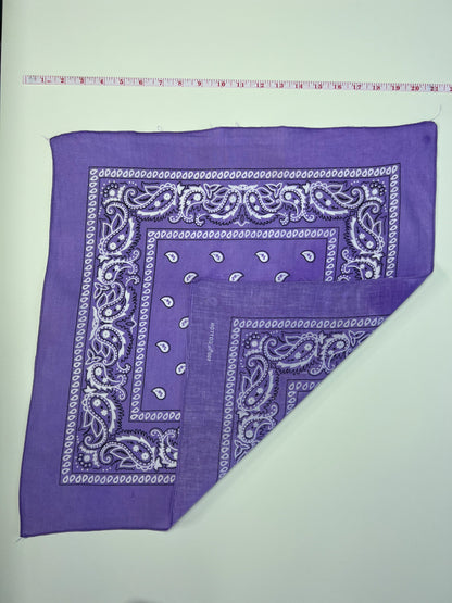 Lilac Paisley Print Bandana