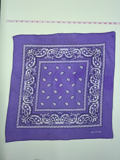 Lilac Paisley Print Bandana