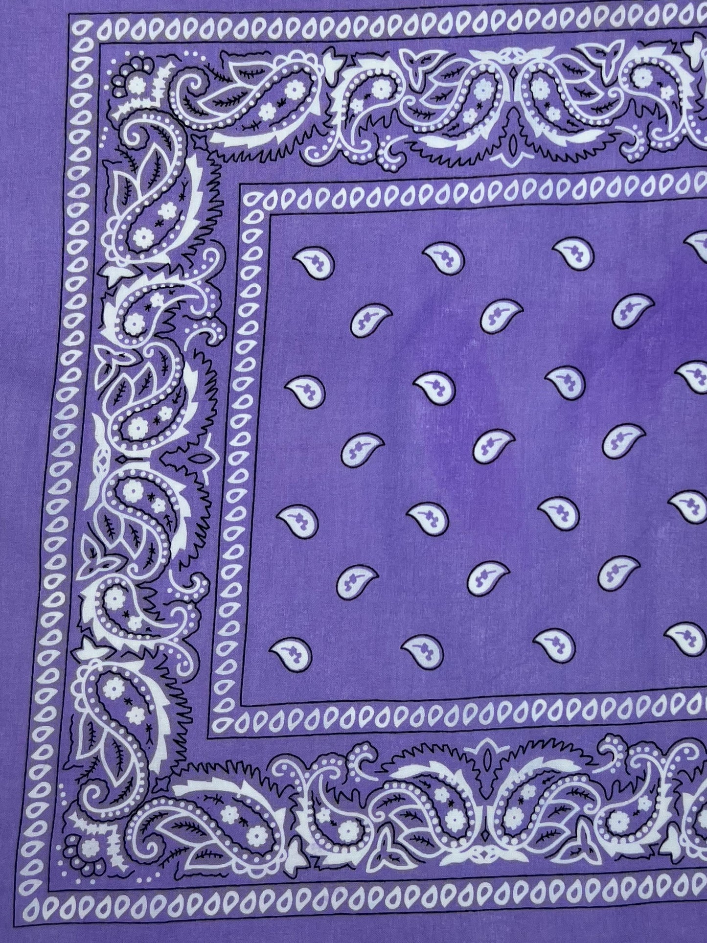 Lilac Paisley Print Bandana