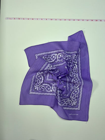 Lilac Paisley Print Bandana