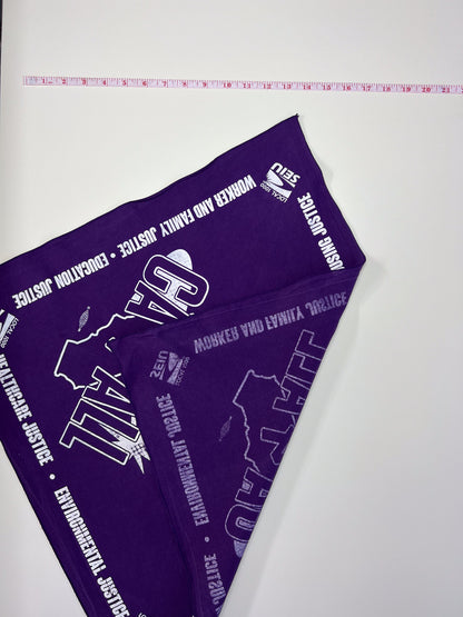 Purple CA For All Protest Bandana