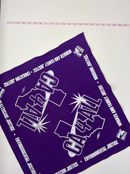 Purple CA For All Protest Bandana