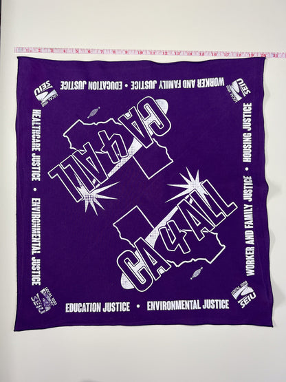 Purple CA For All Protest Bandana