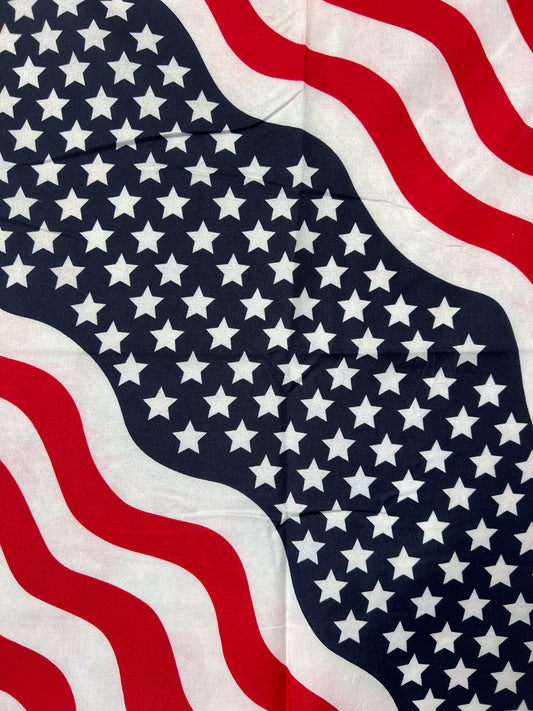 Stars and Stripe Wonky & Wavy Bandana