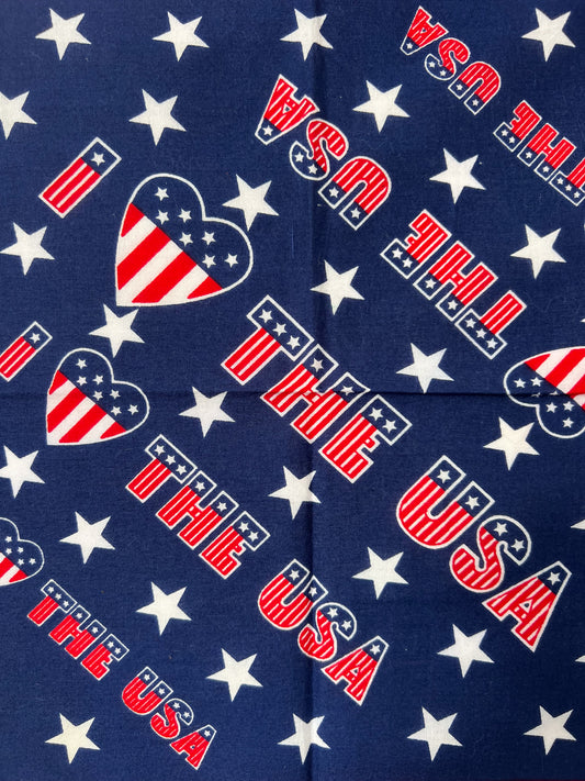 I Love The USA Bandana - Marked