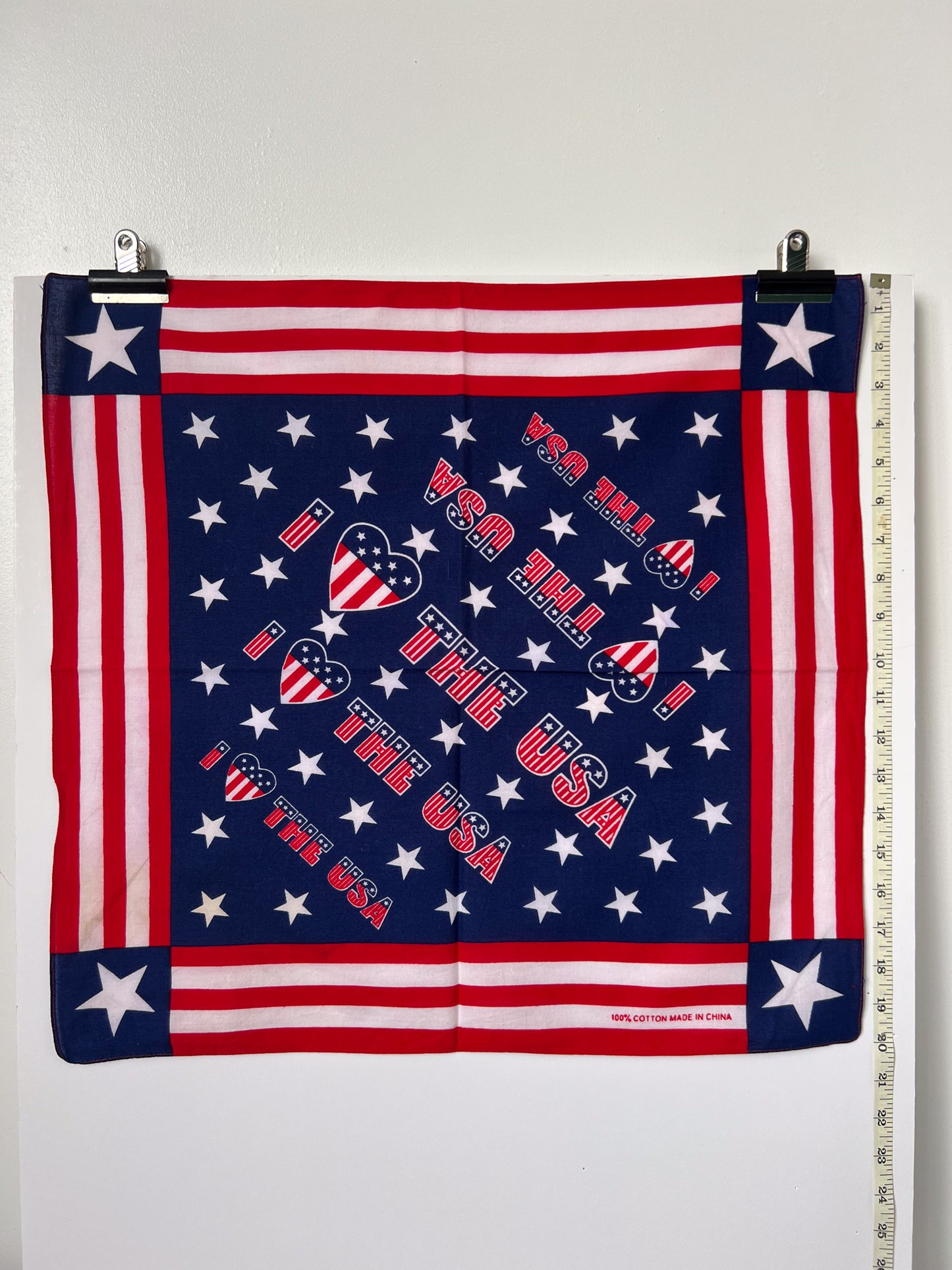 I Love The USA Bandana - Marked