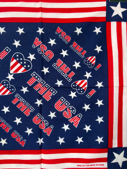 I Love The USA Bandana - Marked