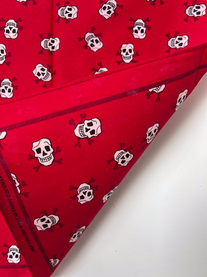 Red Skull Print Bandana