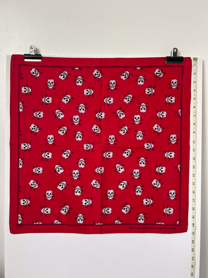 Red Skull Print Bandana