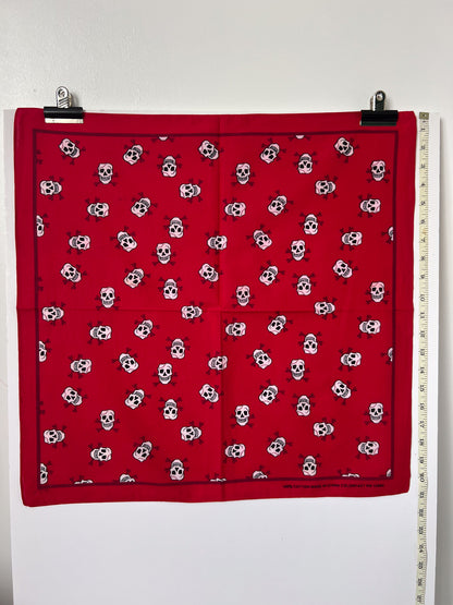 Red Skull Print Bandana