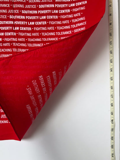 Seeking Justice Typography Red Bandana