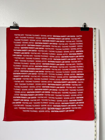 Seeking Justice Typography Red Bandana