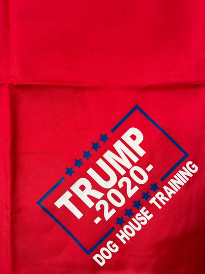Trump 2020 'Dog House Training' Red Bandana - Marked