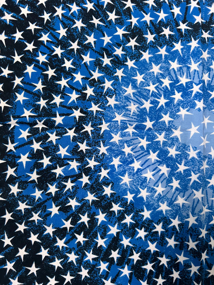 Blue Star Print Bandana