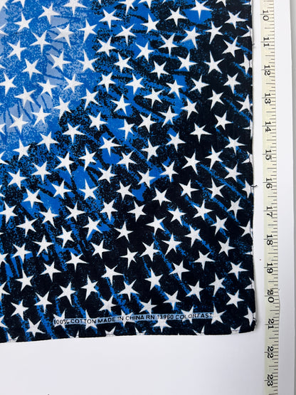 Blue Star Print Bandana